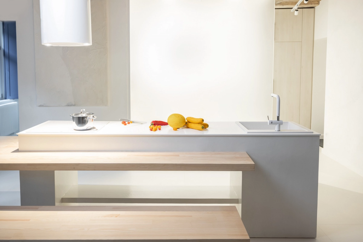 Meja Dapur dan Wastafel Cor Sederhana